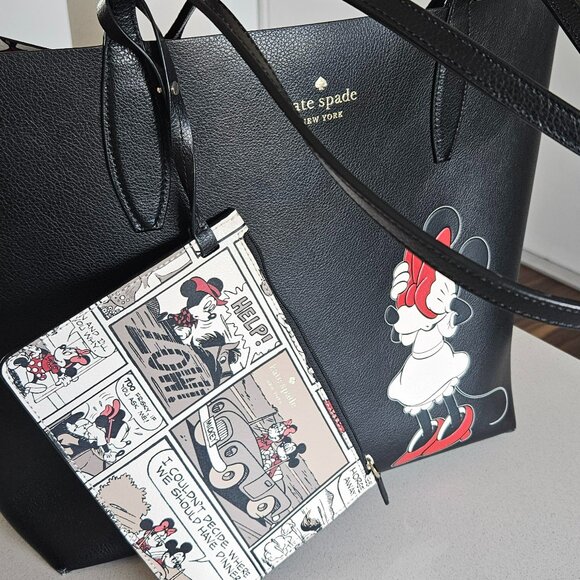 Kate Spade Minnie Mouse Tote, Wristlet, Computer pouch - Picture 6 of 6